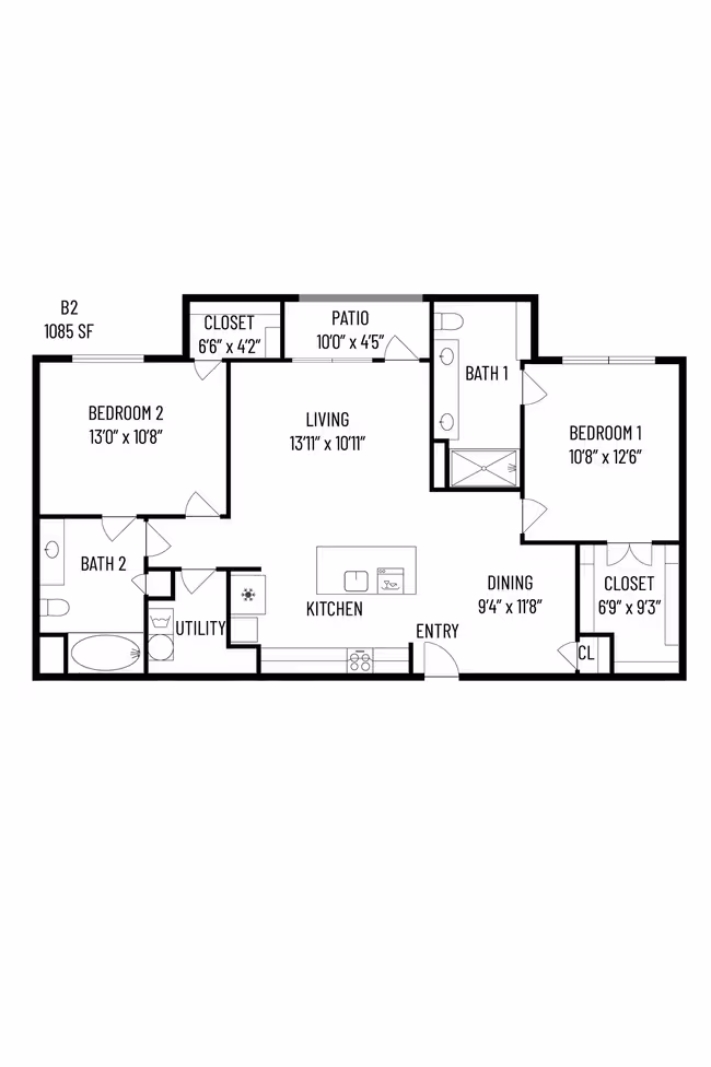 Unit 5206 3206 floor plan